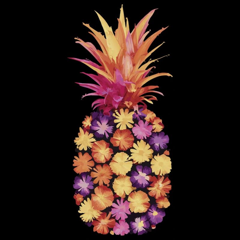 Pineapple tropical hawaiian fruit