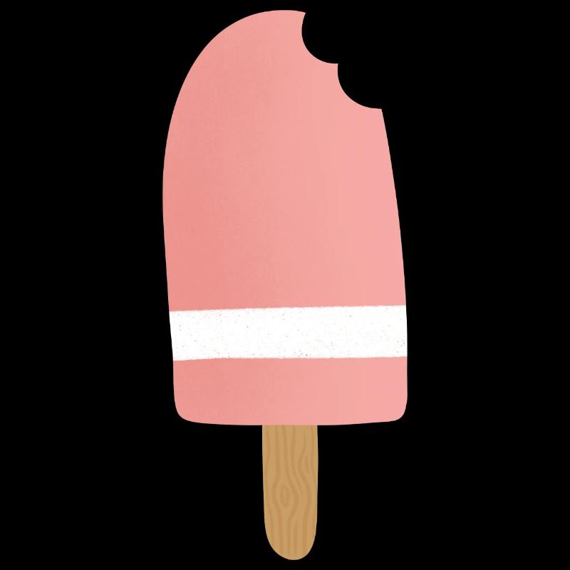 Morsure de popsicle rose dégradé