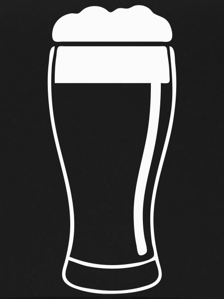 Bierglas mit Schaum
