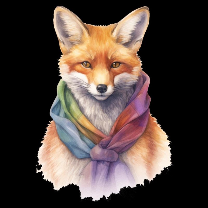 Fuchs mit Schal
