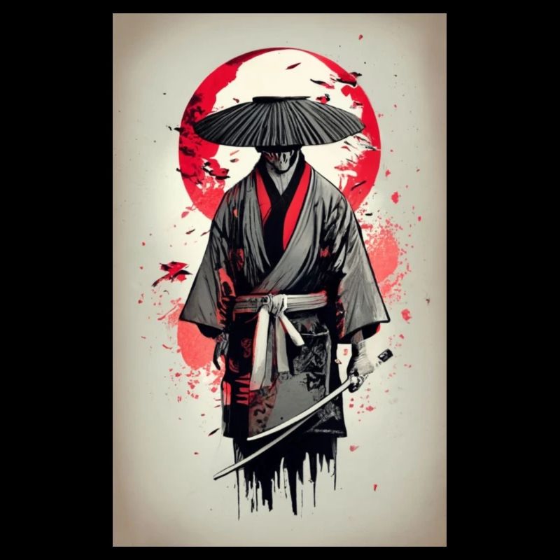 Affiche japonais médiéval