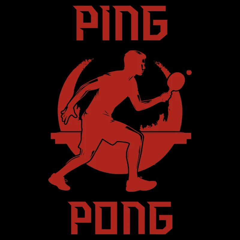 Mecs cool jouant au ping-pong de table drôle