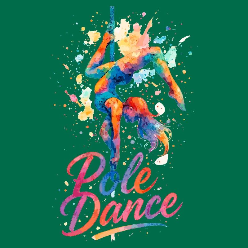 Pole Dance Pole Dancer Aquarelle Couleur Cadeau