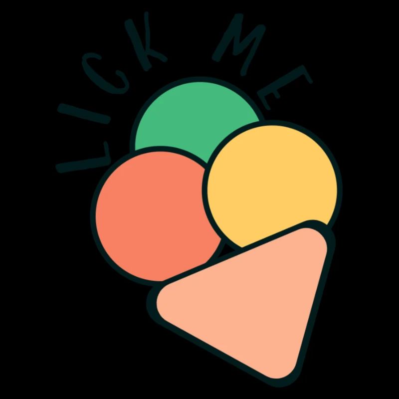 Eiscreme - ein niedliches Logo