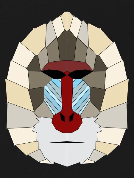 Mandrill geometrisch