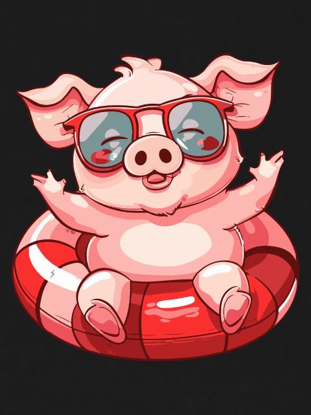 Cochon Bande Dessinée Cool