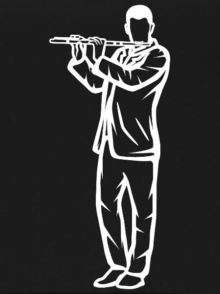Flutist Drawing