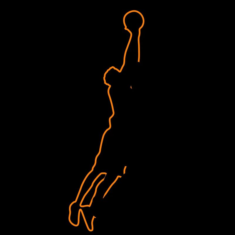 Silhouette de basketteur 2