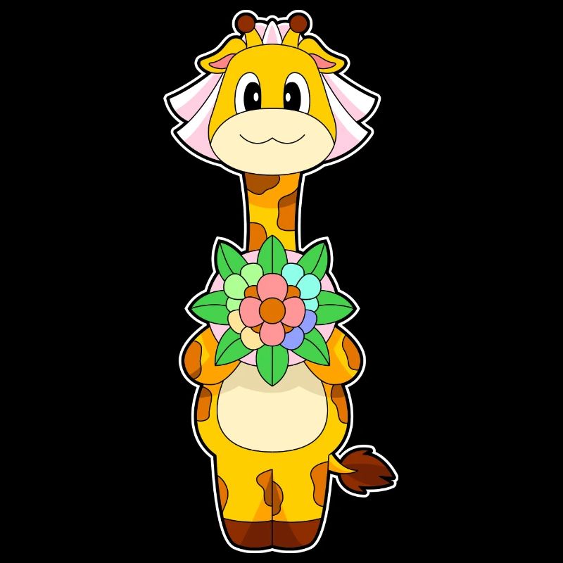 Giraffe Braut Blumen Hochzeit