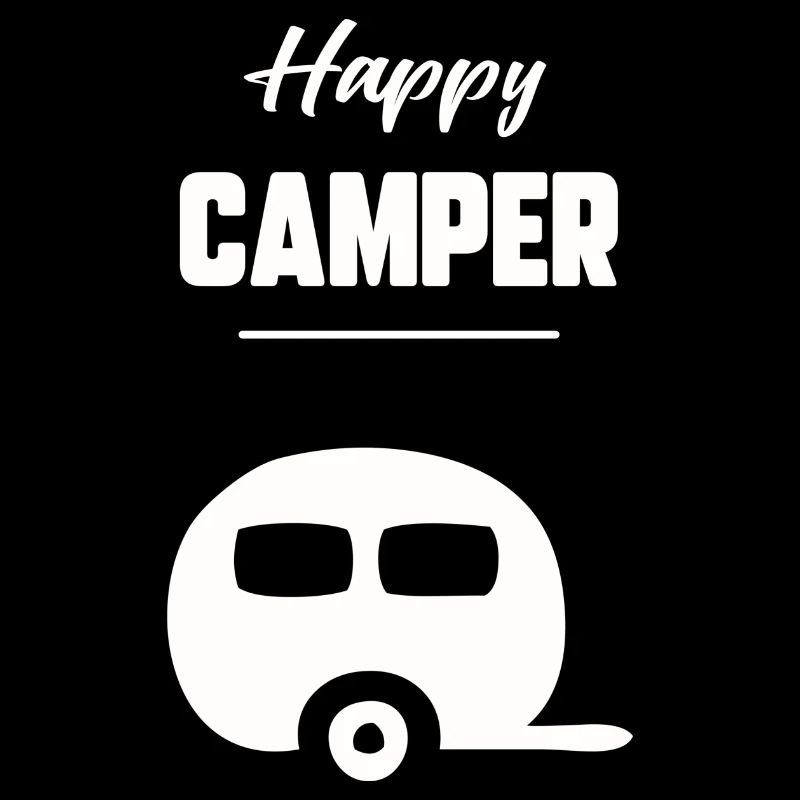 Glücklicher Camper