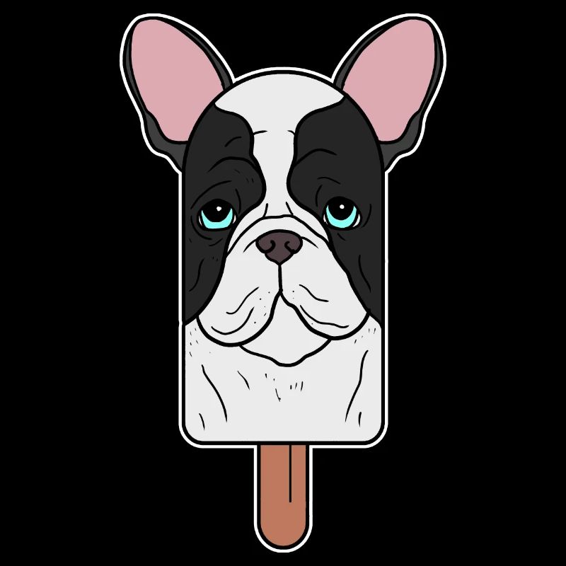 French Bulldog Head Popsicle