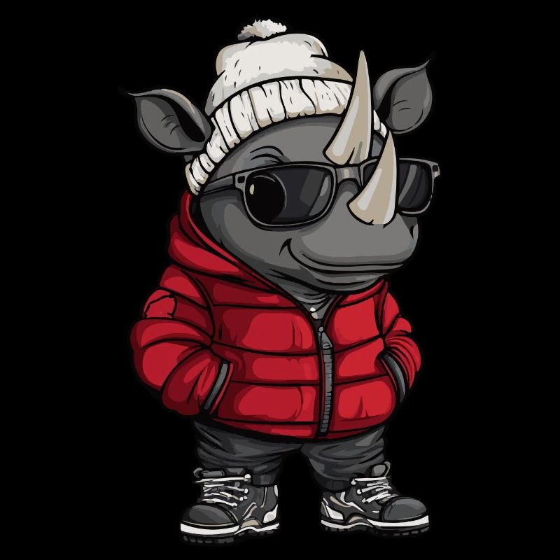 Nashorn Winter Comic