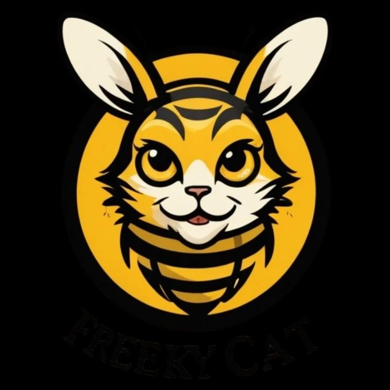 Logo de l’abeille chat