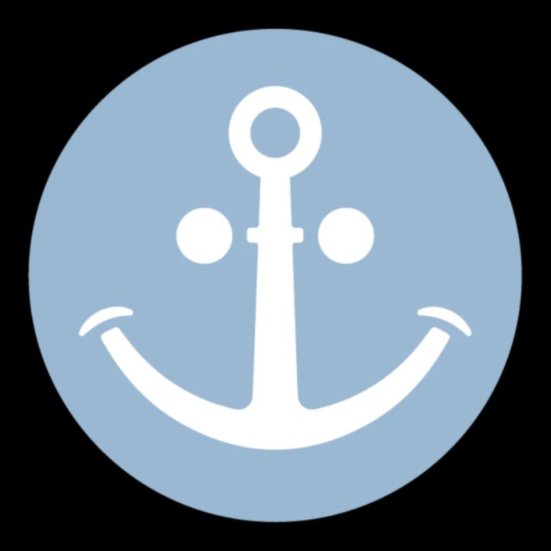 Cheerful Anchor (light blue)