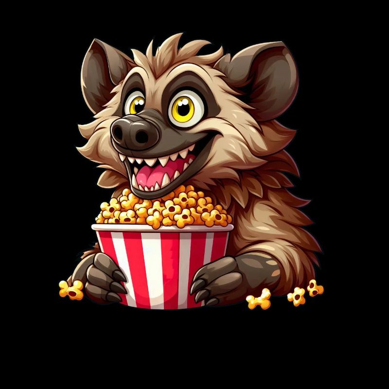 Hyäne Raubtier Popcorn Kinoabend