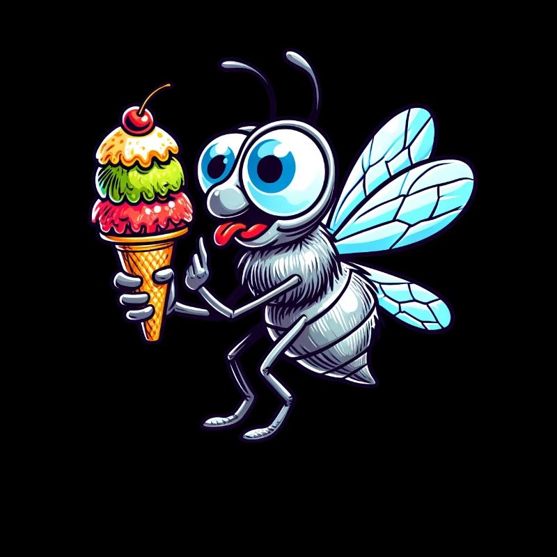 Mignon Noeud papillon dessin animé crème glacée plaisir d’été