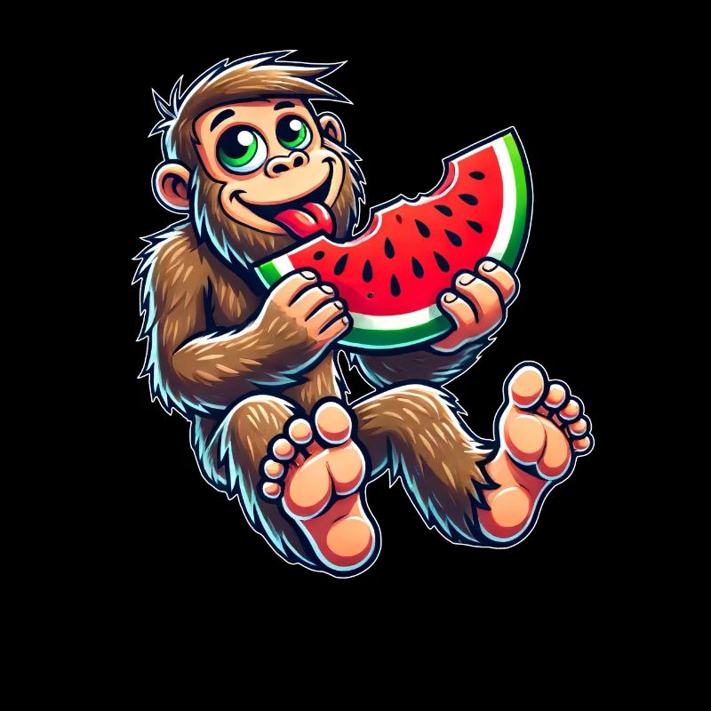 Sweet Bigfoot avec pastèque fruité dessin animé So