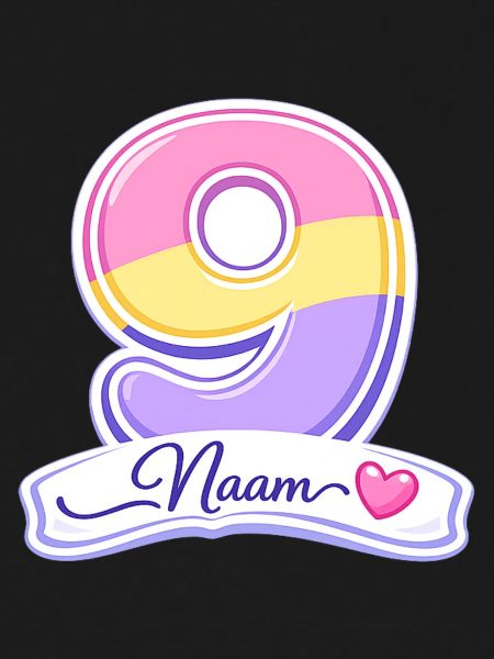 Birthday 9 Pastel customizable