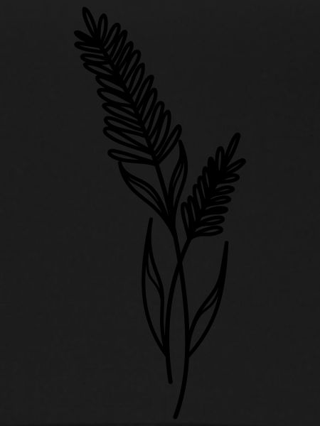 Flower boho line art
