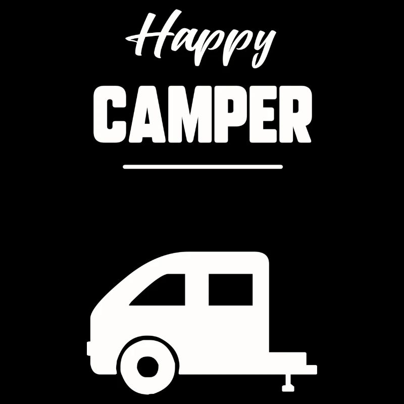 Glücklicher Camper