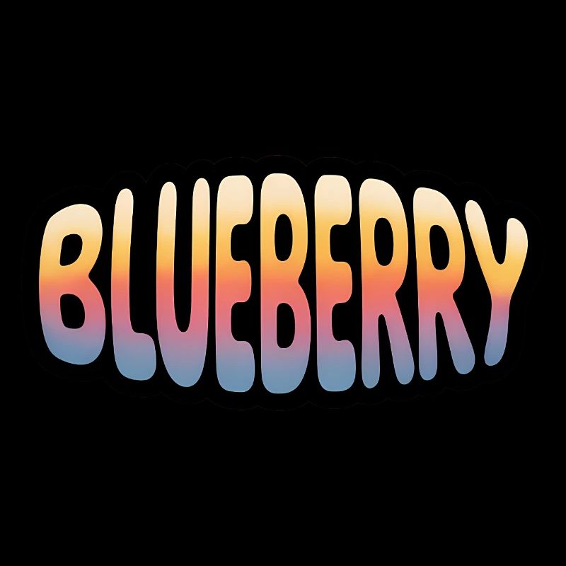 Blueberry - Cool Fruit Logo