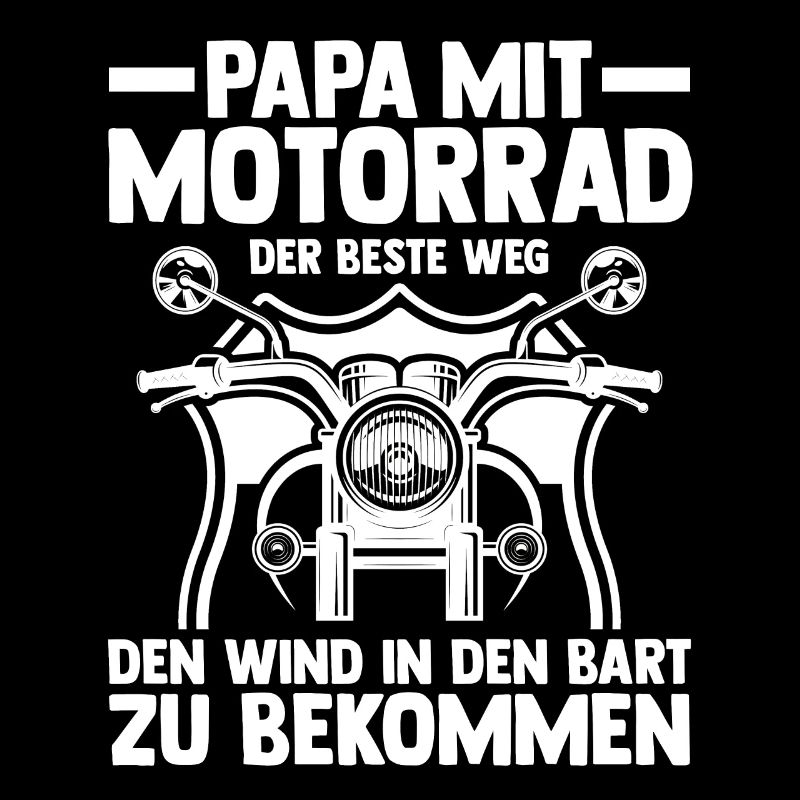 Papa Motorrad Vater Motorradfahrer