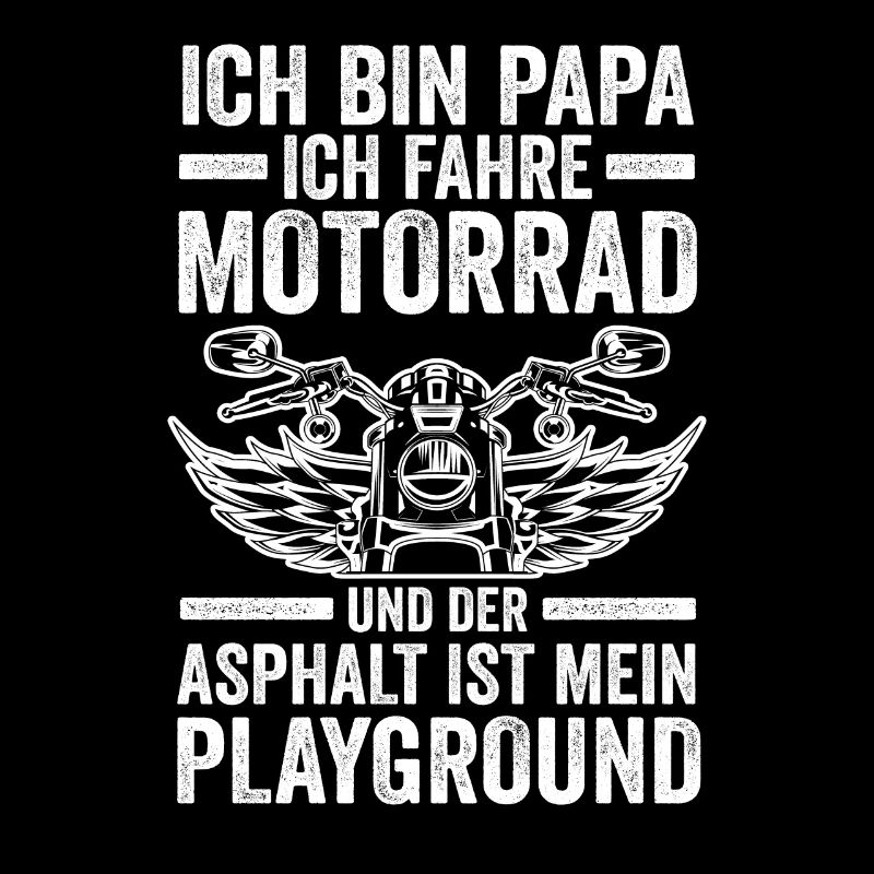 Papa Motorrad Vater Motorradfahrer