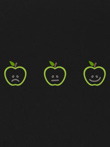 Apples with different faces