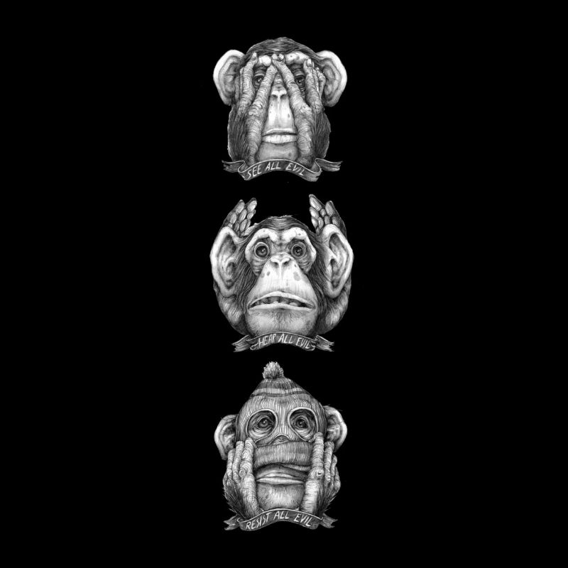 Three Monkeys: Seeing All the Evil