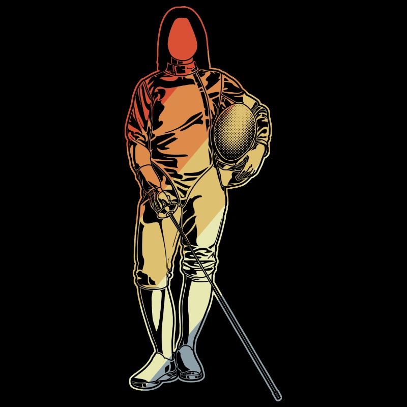 Fechten Mädchen Zeichnung