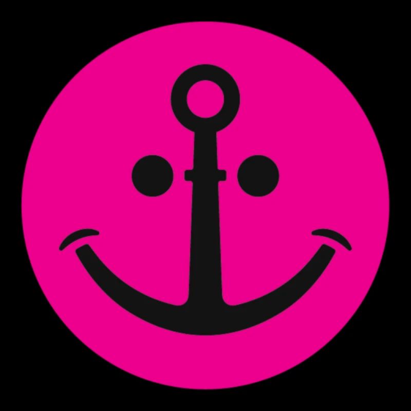 Fröhlicher Anker (pink)