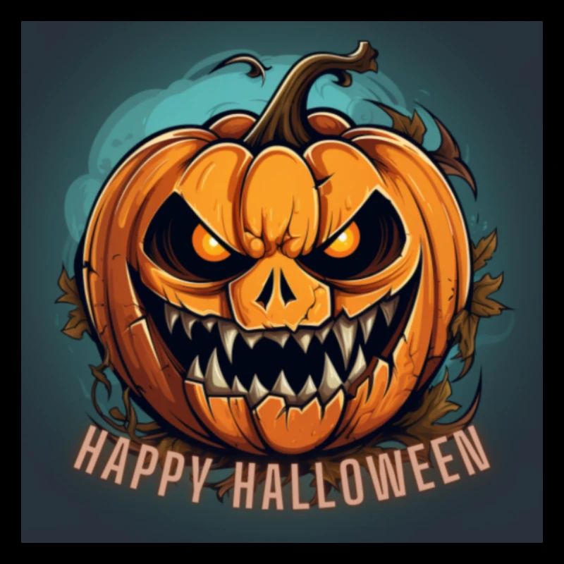 Joyeux Halloween citrouille effrayante