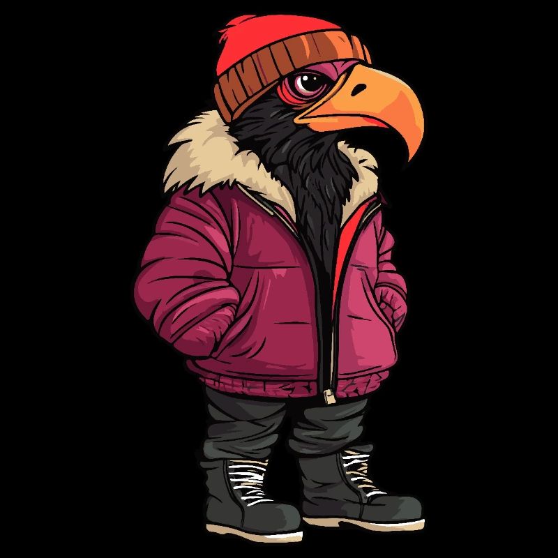 Harpy Bird Funny Winter