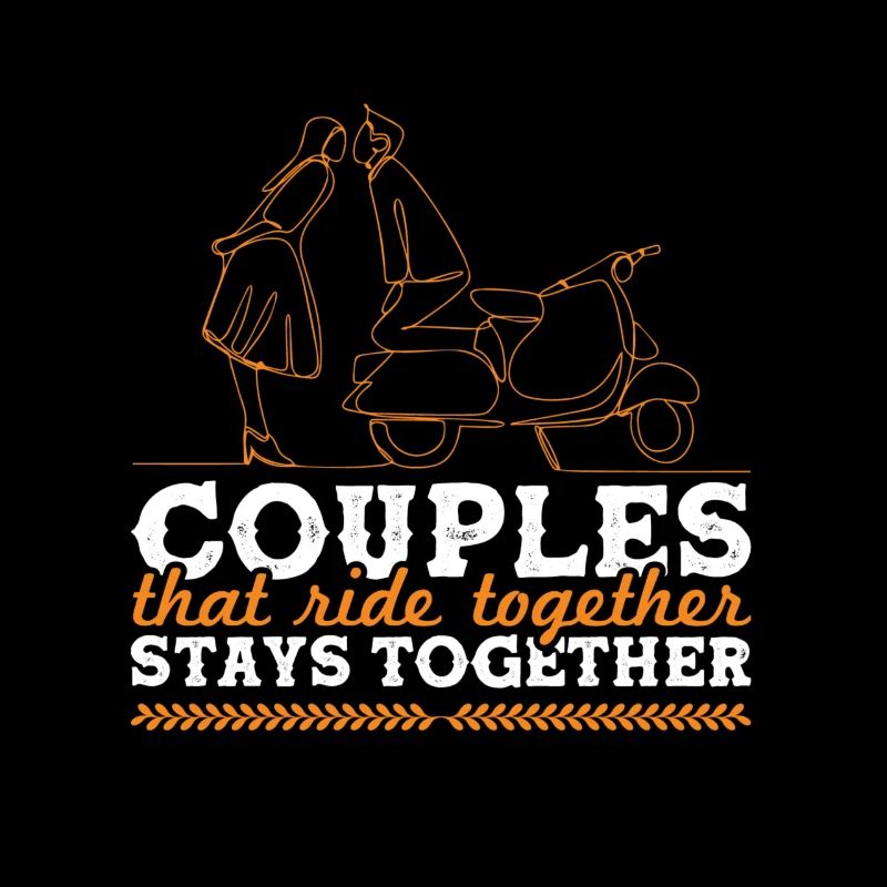 couples de motards disant couple