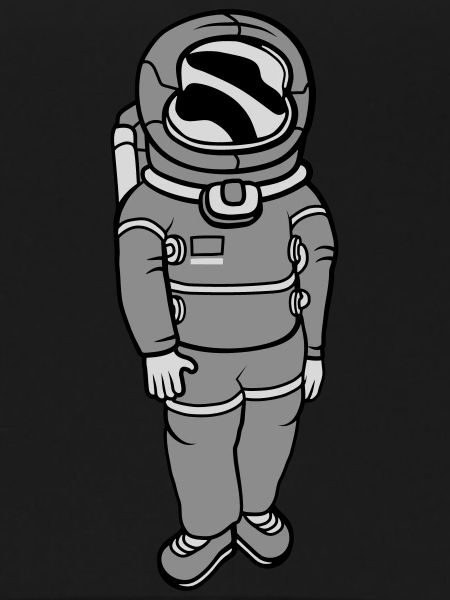 Weightless astronaut space