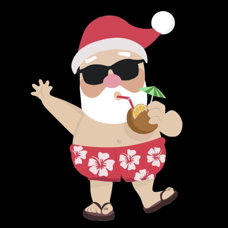 Père Noel cute Summer