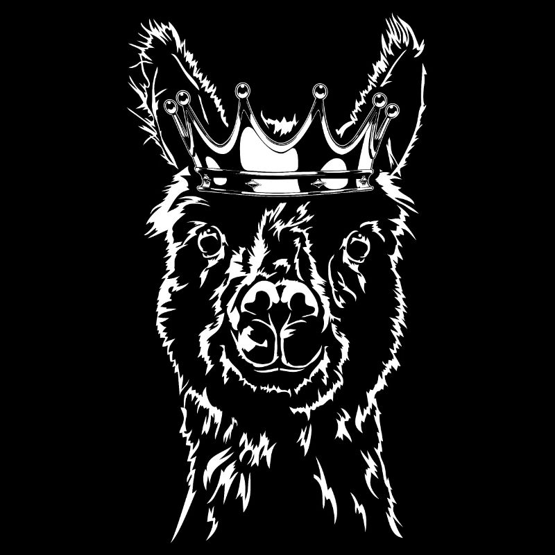 Funny Llama Portrait with Crown Animals Wilsigns