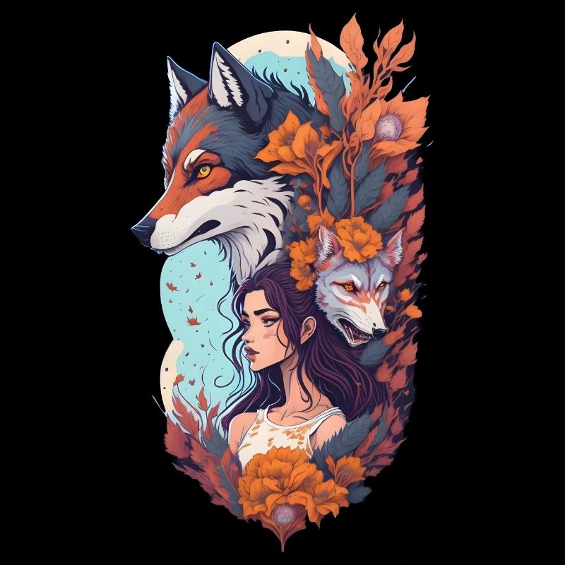 shewolfdaughter loup loup fleurs