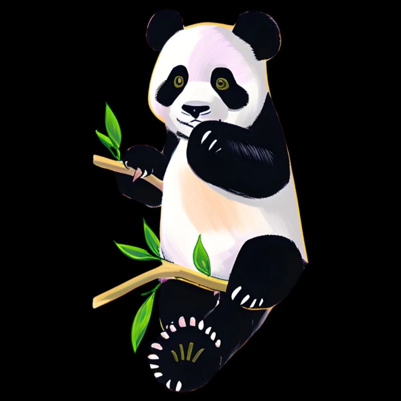 Süßer Panda auf Baum