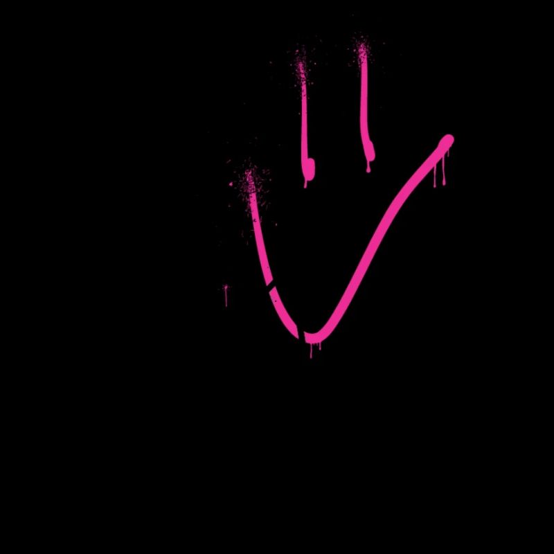 Smile black pink 001