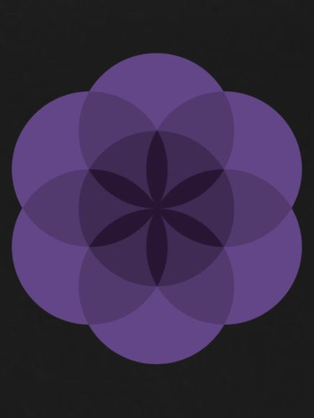 Fleur de vie violette