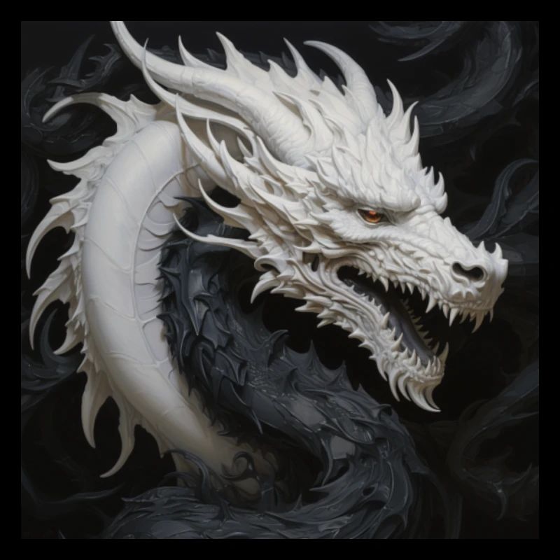 Weißkopf Drache Beschützer