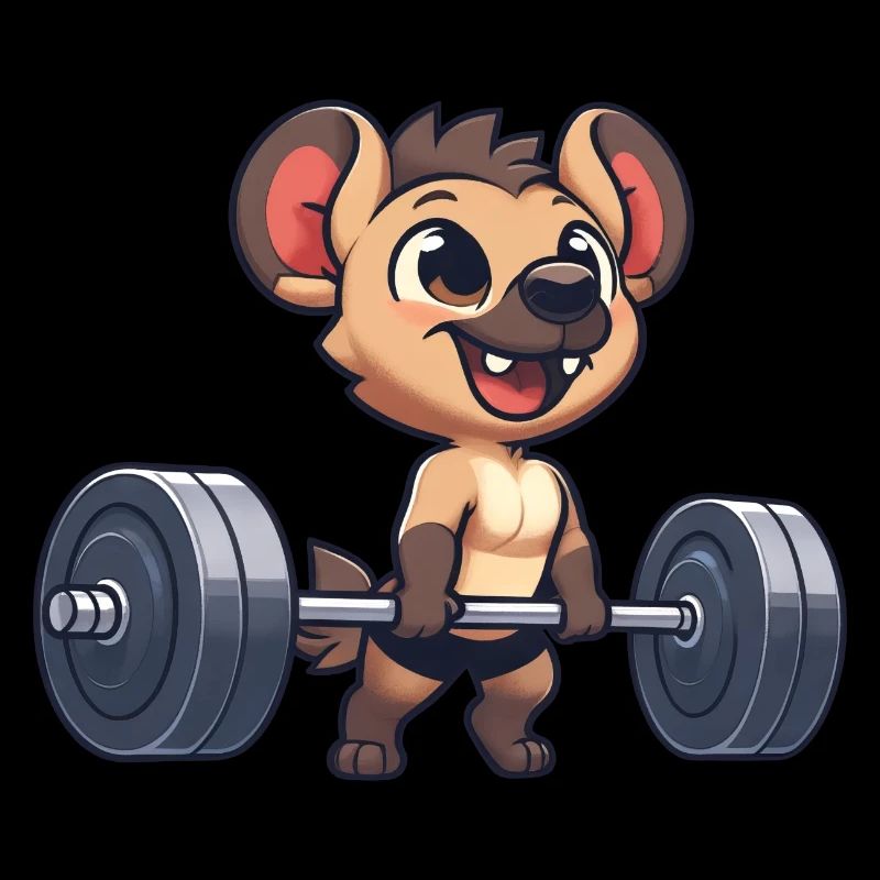 Hyäne Gewichtheber Hantel Workout