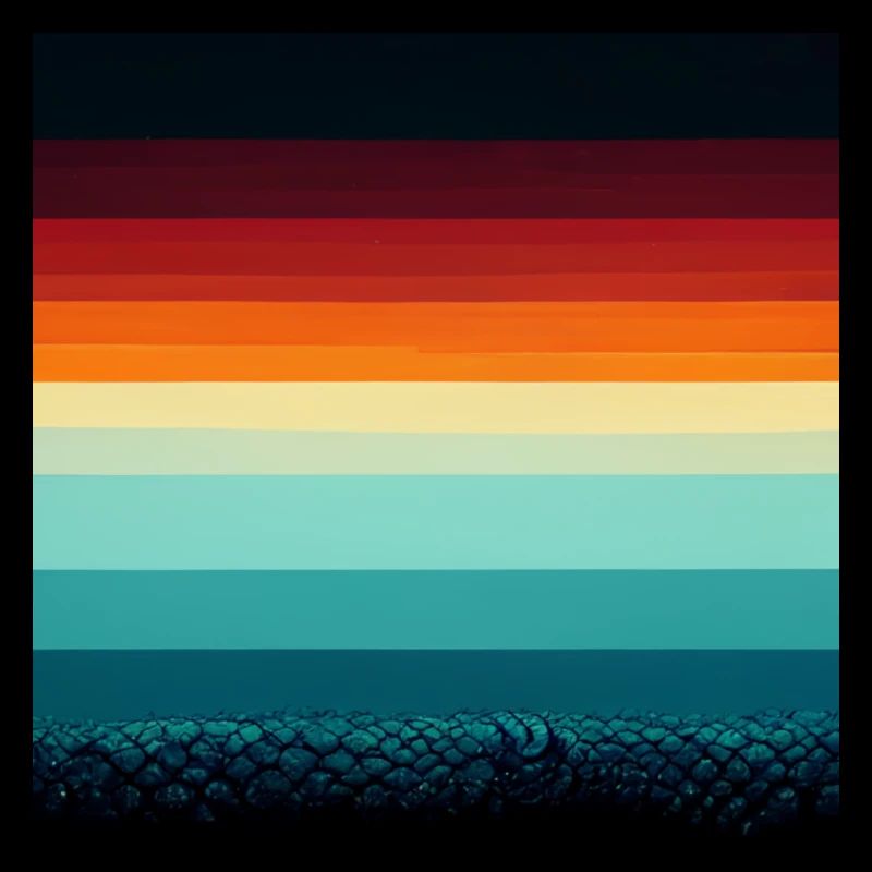 8 couleurs 8-bit Vintage Rainbow