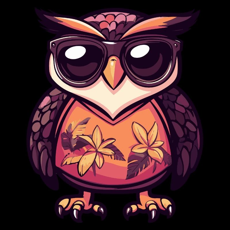 Owl Comic Cool Summer