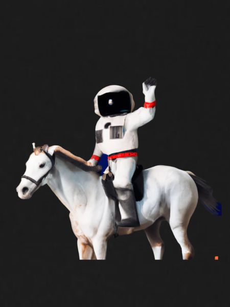 Astronaute à cheval