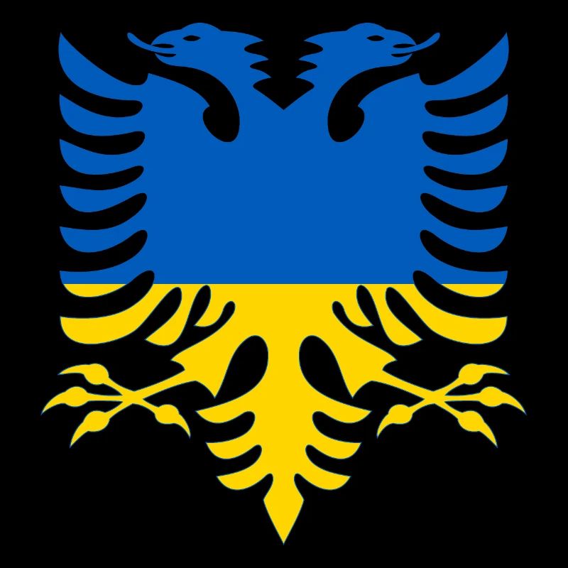 Albanie Ukraine Drapeau