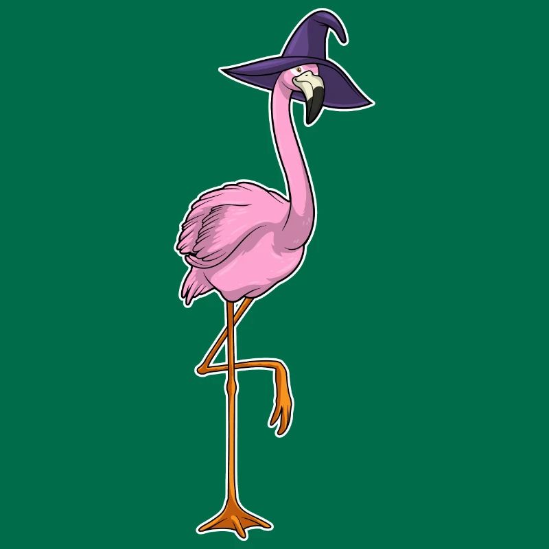Flamingo Witch Hat