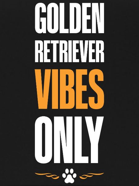 Golden Retriver Vibes Only