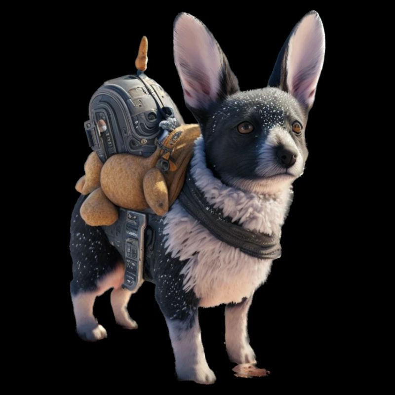 Chien mignon avec peluche